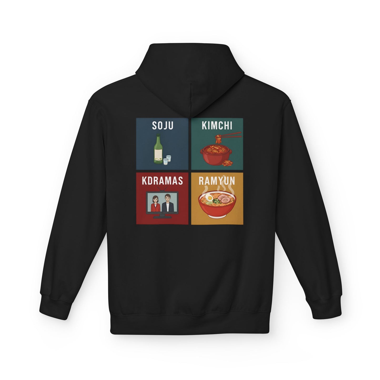 Korean Culture Four Panel Hoodie