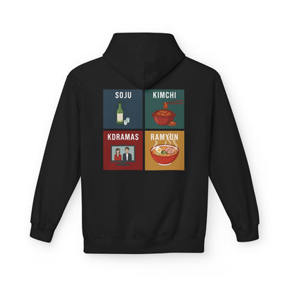 Korean Culture Four Panel Hoodie