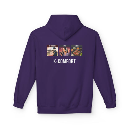 K-Comfort Hoodie – K-Dramas, K-Pop, K-BBQ Panel