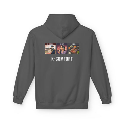 K-Comfort Hoodie – K-Dramas, K-Pop, K-BBQ Panel