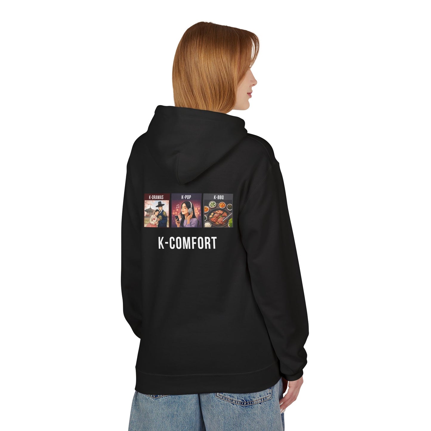 K-Comfort Hoodie – K-Dramas, K-Pop, K-BBQ Panel