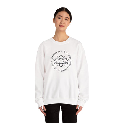 Chaos is Who I Am and Balance is What I Do Crewneck