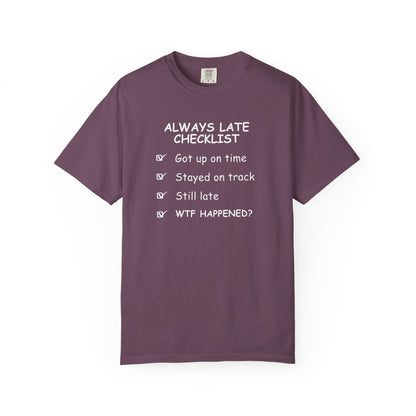 Always Late Checklist